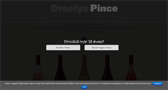 Desktop Screenshot of orsolyapince.hu